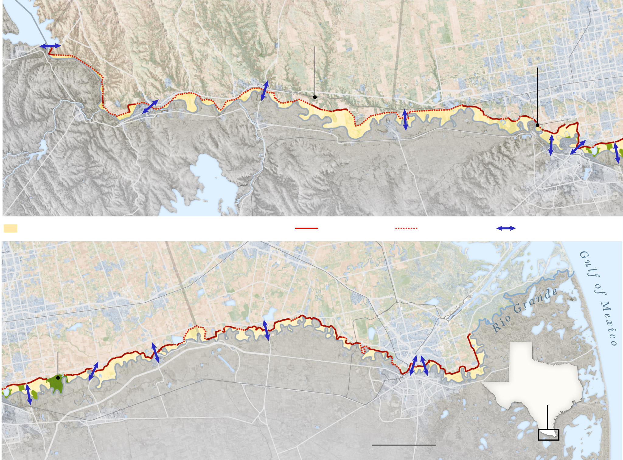 The land between the U.S.-Mexico border wall and the Texans who live on ...