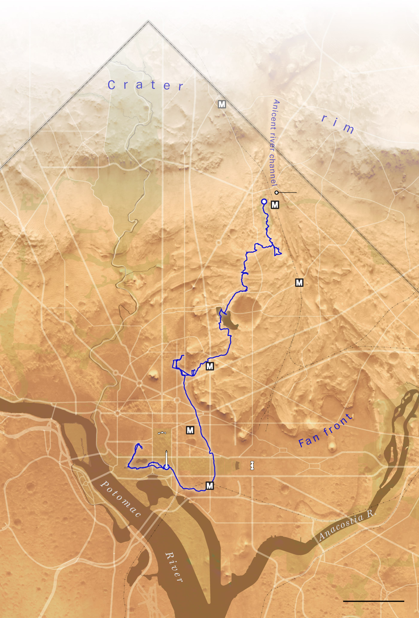 Mars Rover Flight Path Mapping Mars rover Perseverance’s path as it collects rock samples ...