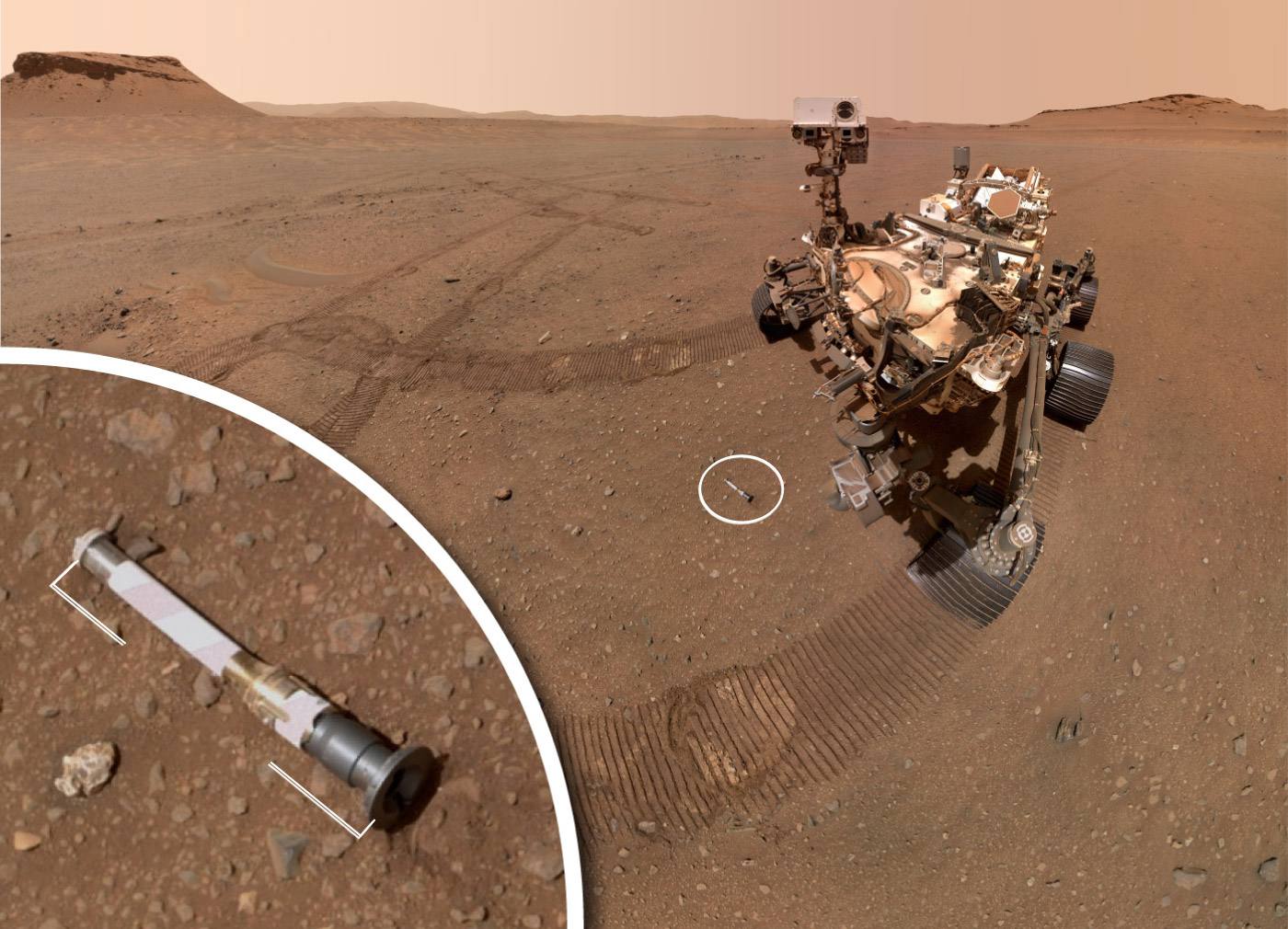 Mars Rover Flight Path Mapping Mars rover Perseverance’s path as it collects rock samples ...
