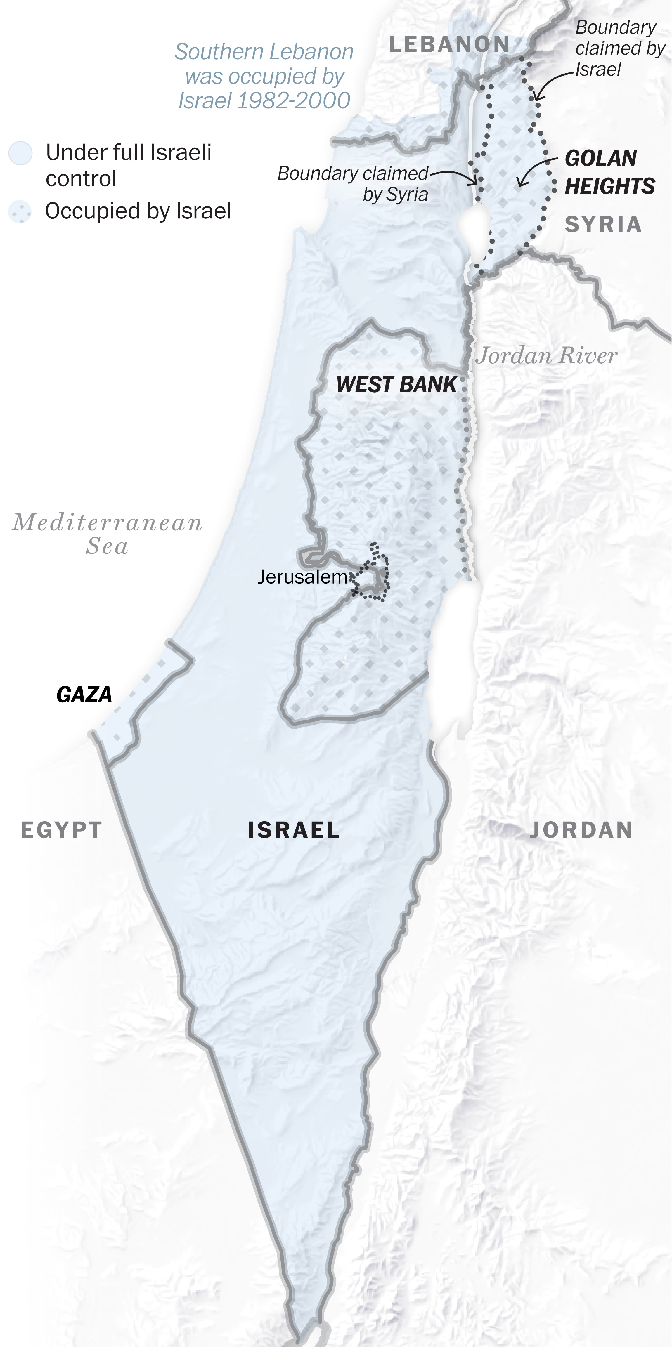 Six maps explain the boundaries of Israel and Palestinian