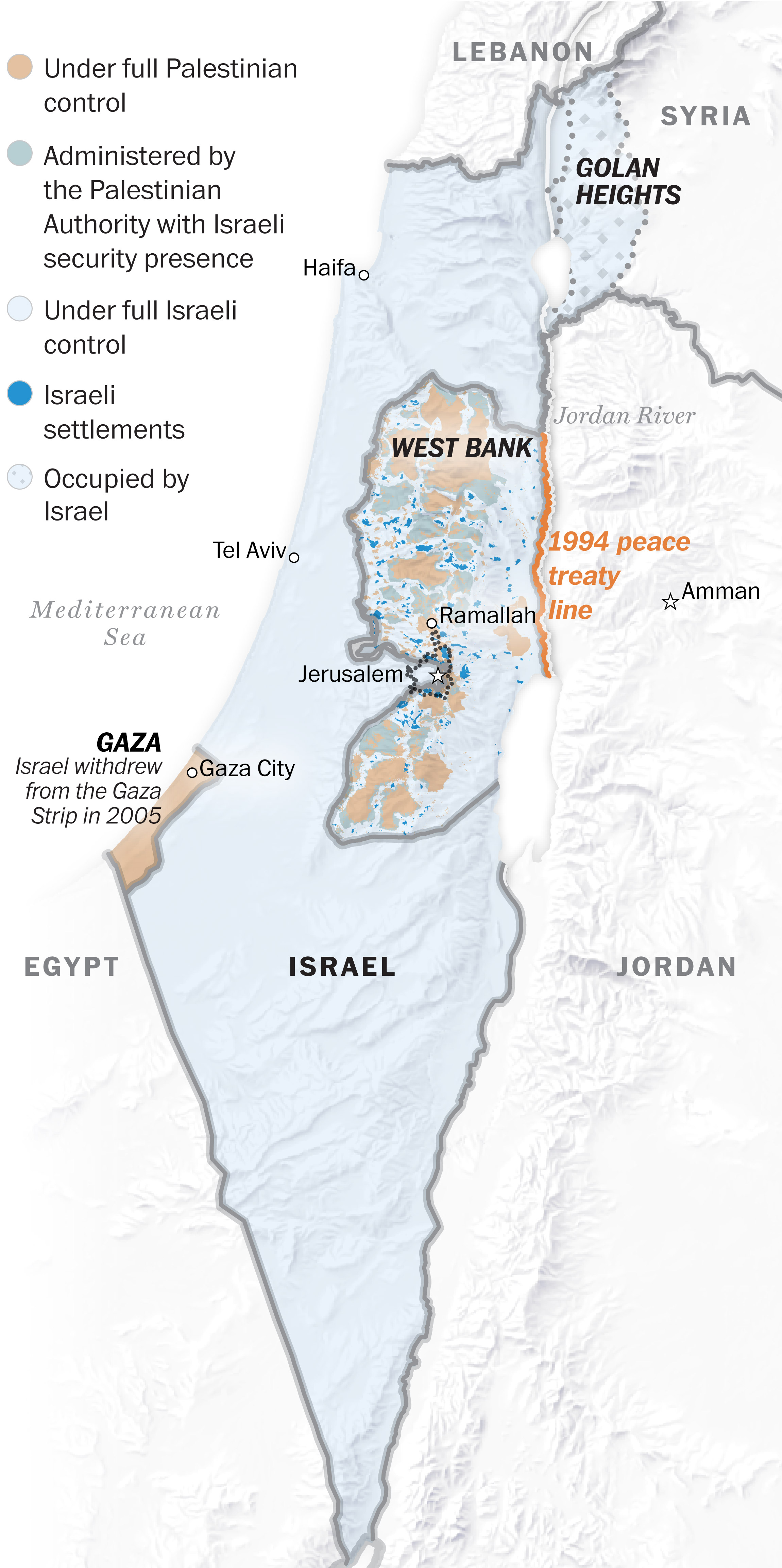 Israel Gaza Palestine Map - Sibyl Fanechka