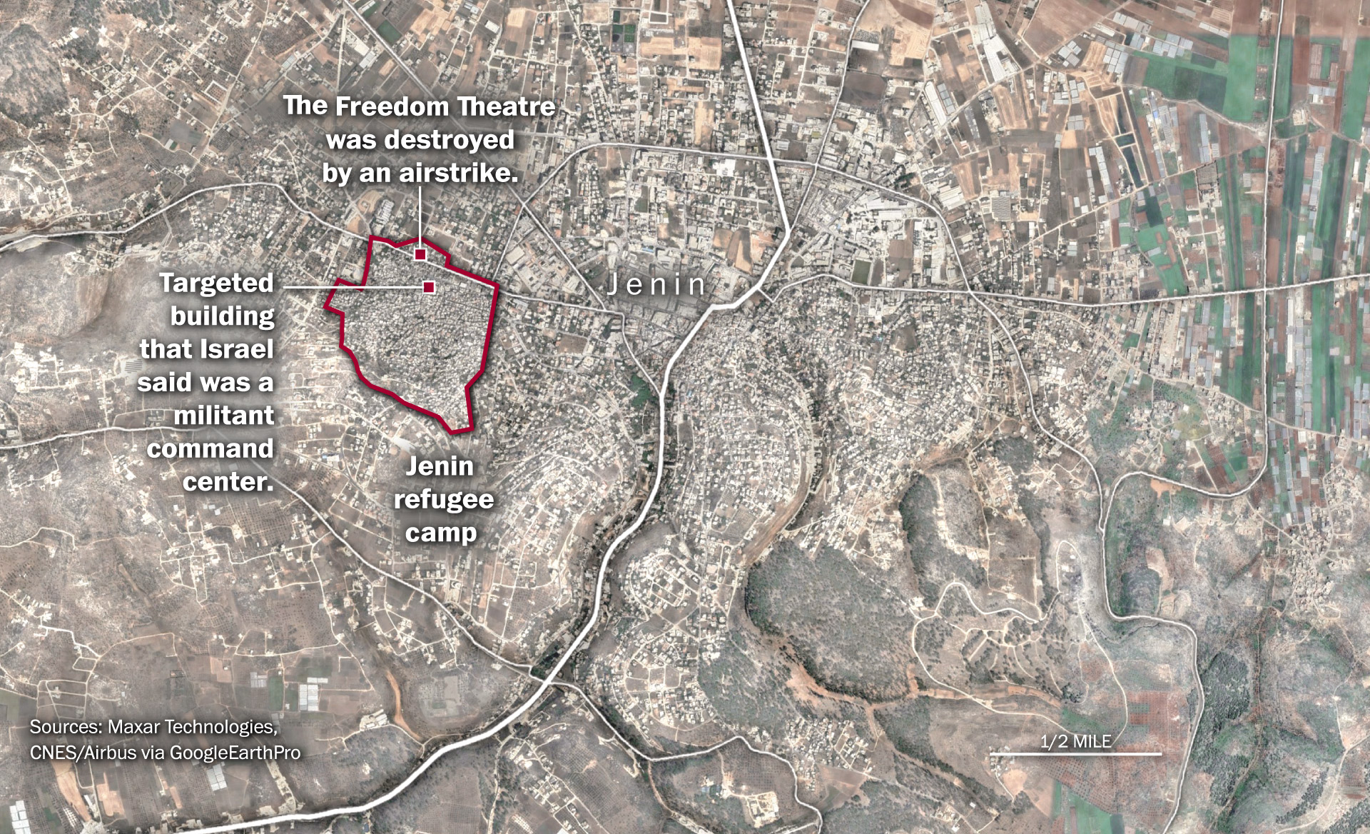 Jenin Israel Map.pdf Israel mounts Jenin operation in West Bank; killing at least 8 ...