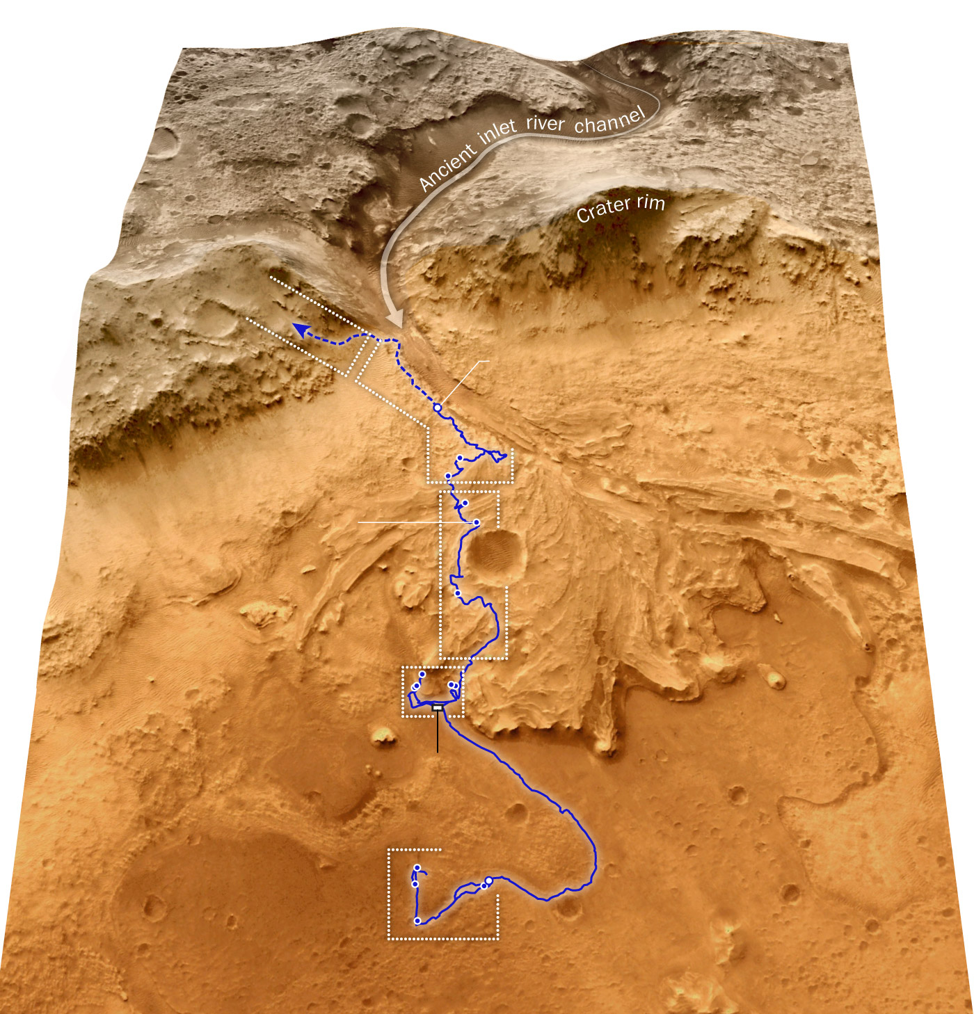 Mapping Mars rover Perseverance’s path as it collects rock samples ...