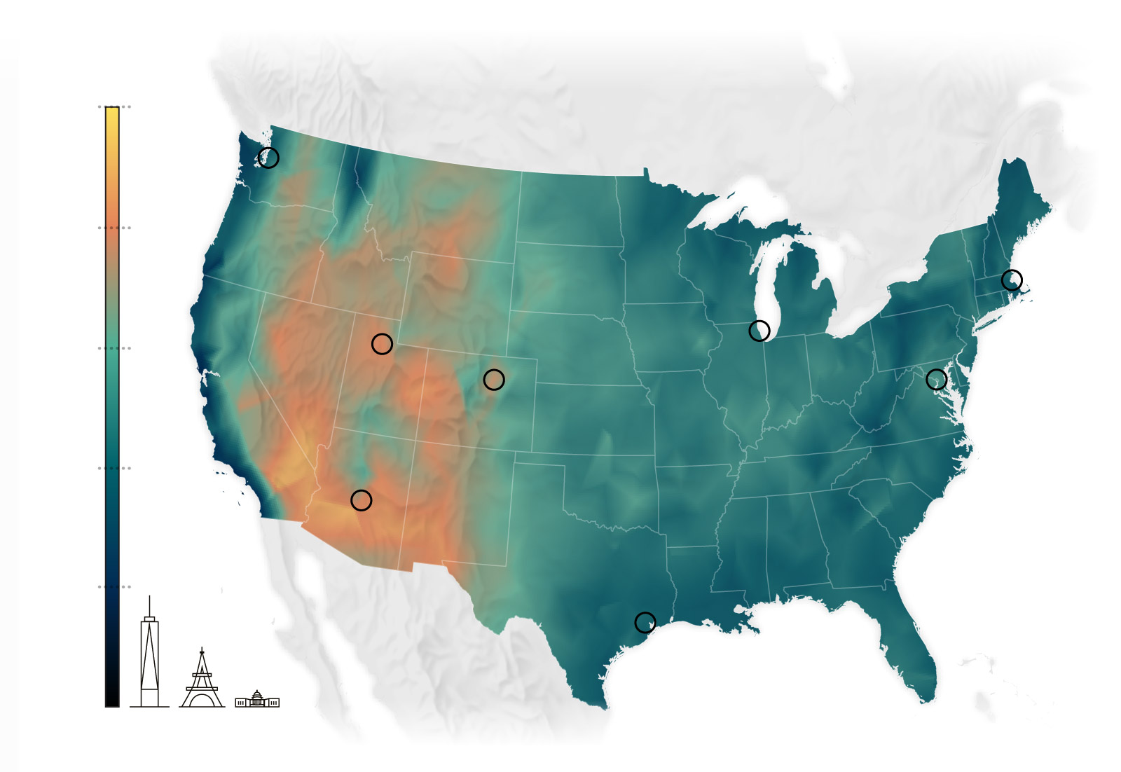 Where And When Clouds Are Highest In The United States Washington Post SKYHEIGHT FALL Ai2html Large 