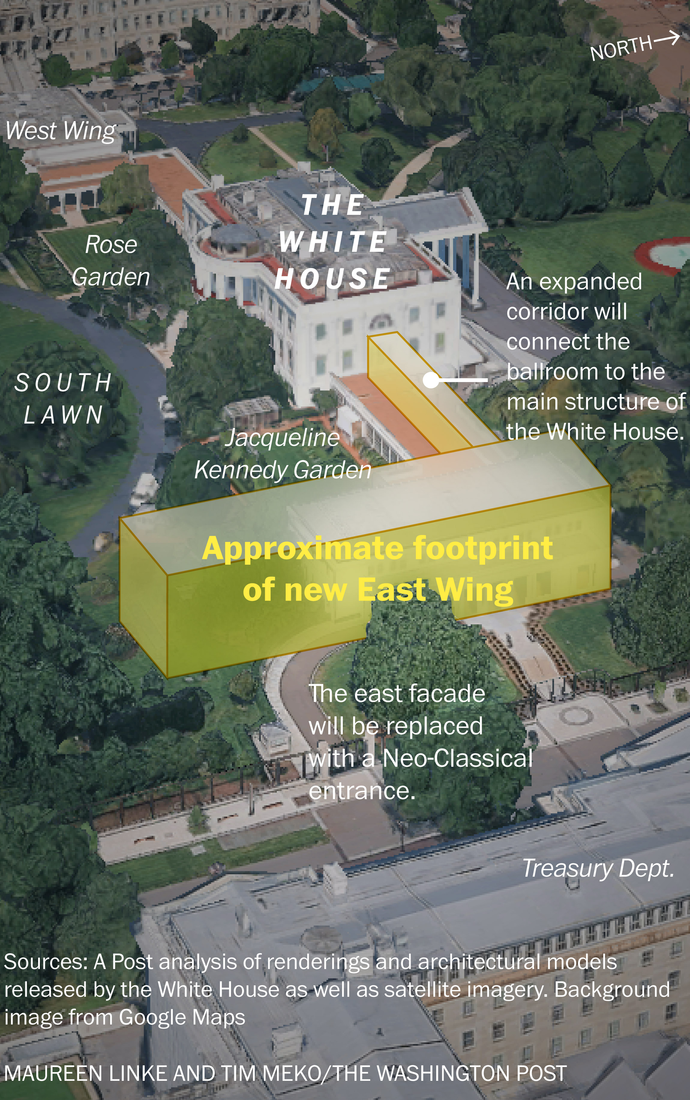 White House expands East Wing demolition as critics decry Trump overreach -  The Washington Post, image size:2300x3668