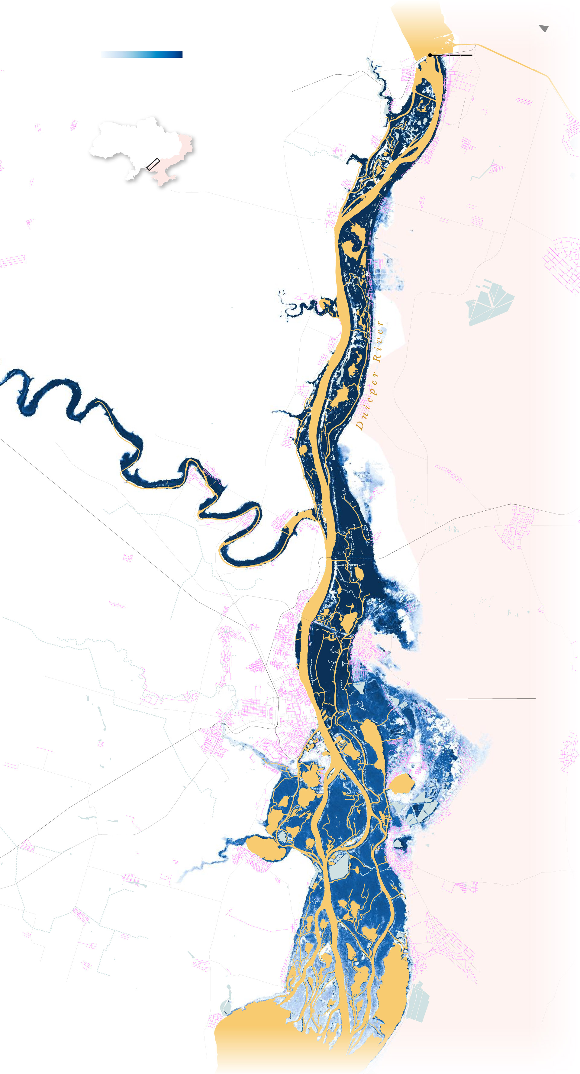 Satellite images show the devastation from the Kakhovka dam collapse