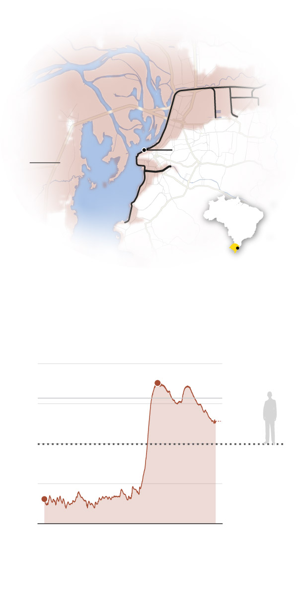 Visualizing the scale of the floods that left south Brazil submerged Visualizing the scale of the floods that left south Brazil submerged