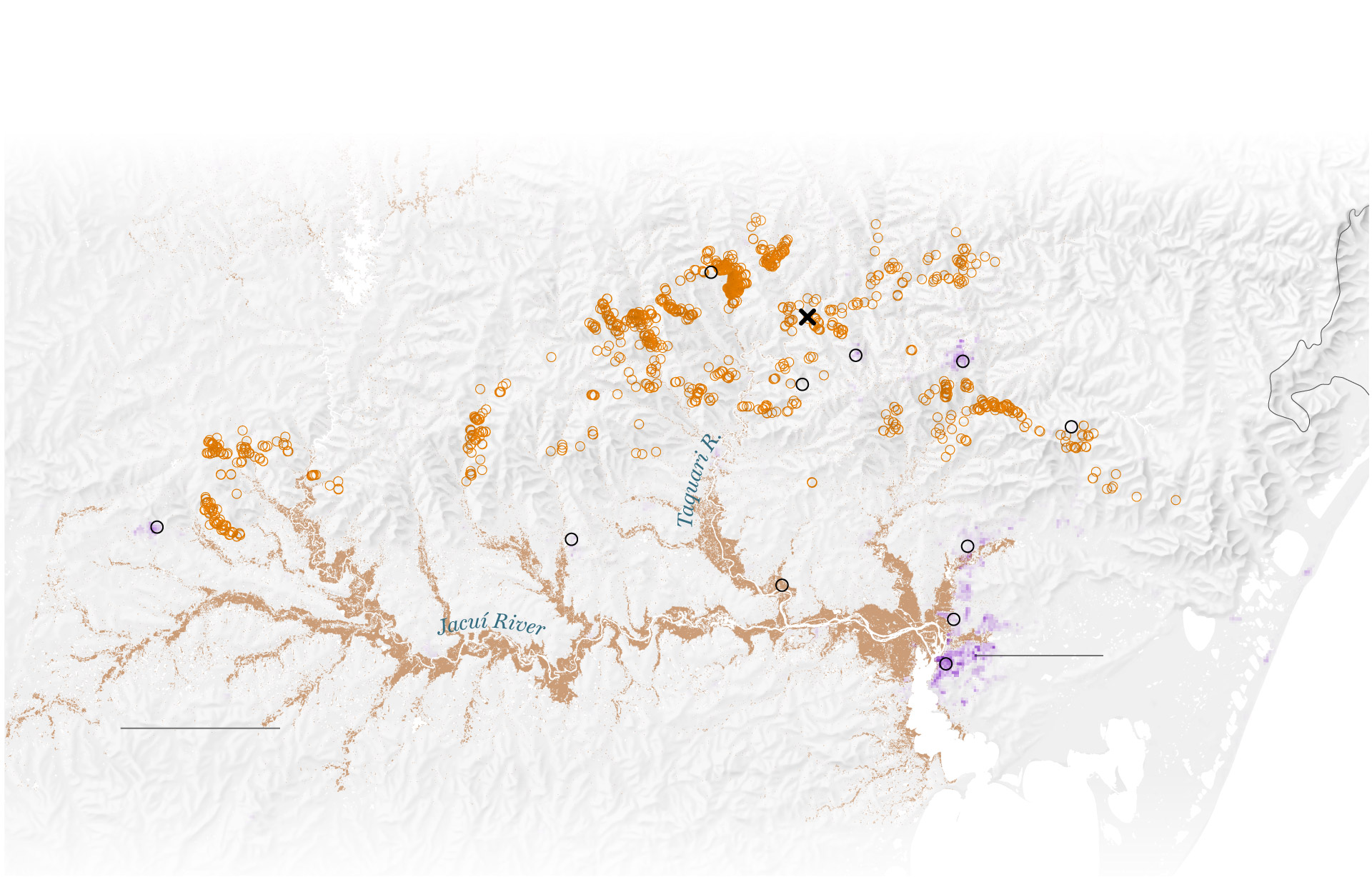 Visualizing the scale of the floods that left south Brazil submerged Visualizing the scale of the floods that left south Brazil submerged