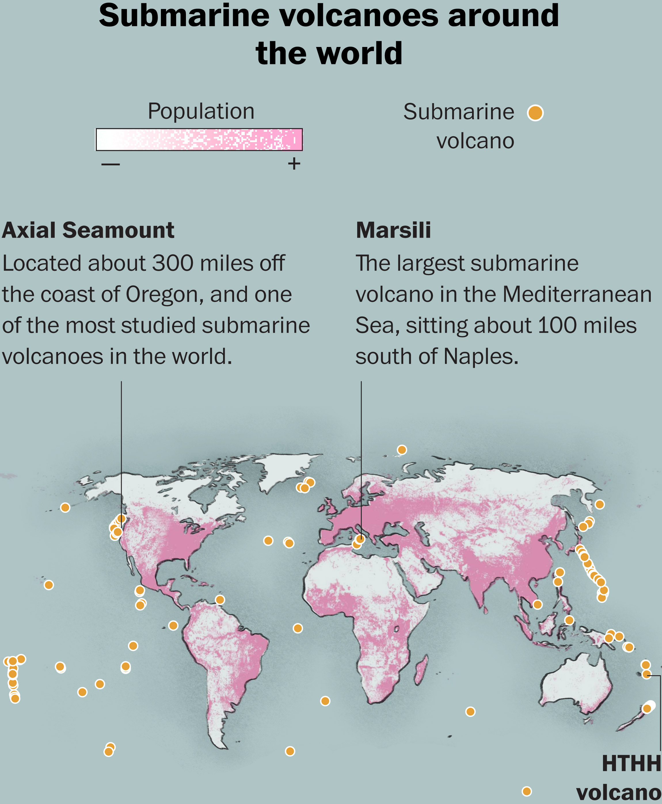 Underwater Volcanoes Map 2300 